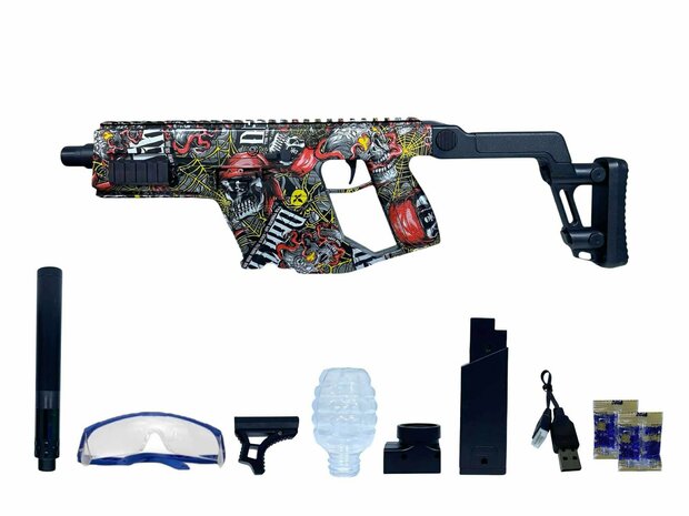 Gel Blaster - Space Vector Assault Rifle - complete set - rechargeable - 72 CM