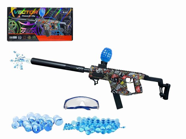 Gel Blaster - Space Vector Assault Rifle - complete set - rechargeable - 72 CM