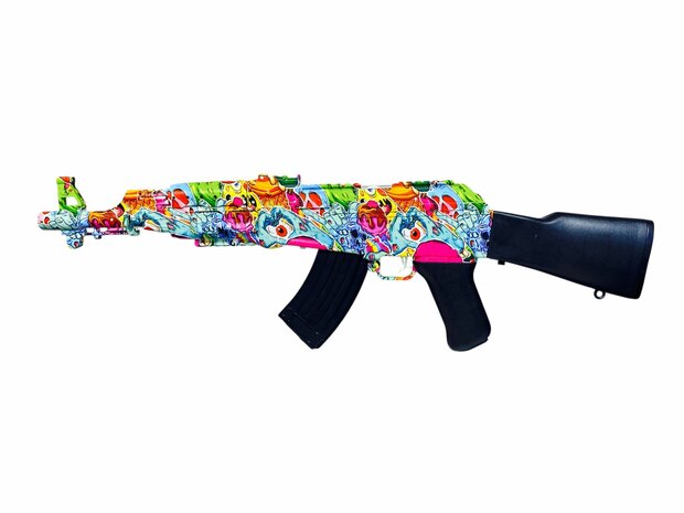 Shooting Elite Gelblaster - Luminous Silencer - AK47 Led Light - compleet set  - Oplaadbaar - 74CM
