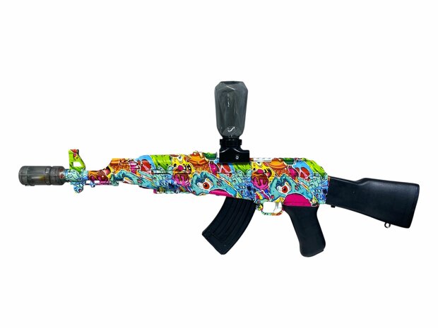 Shooting Elite Gelblaster - Luminous Silencer - AK47 Led Light - compleet set  - Oplaadbaar - 74CM