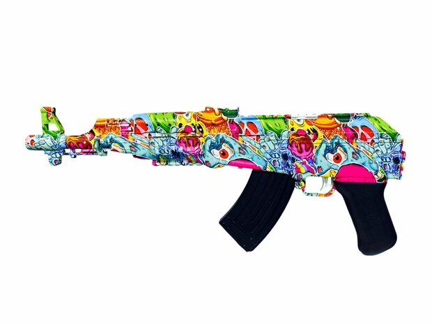 Shooting Elite Gelblaster - Luminous Silencer - AK47 Led Light - compleet set  - Oplaadbaar - 74CM