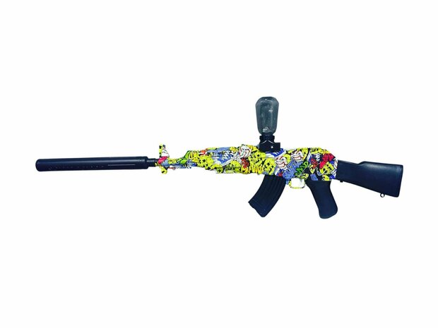 Shooting Elite Gelblaster - Luminous Silencer - AK47 Led Light - compleet set - Oplaadbaar - 74CM