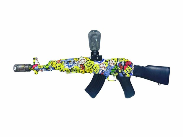 Shooting Elite Gelblaster - Luminous Silencer - AK47 Led Light - compleet set - Oplaadbaar - 74CM