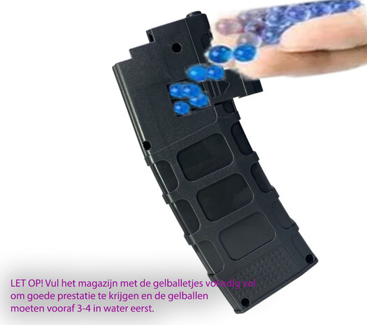 Gel Blaster - M16 - Luminous Silencer - LED Light - incl. gel balls - complete set - rechargeable - 78CM