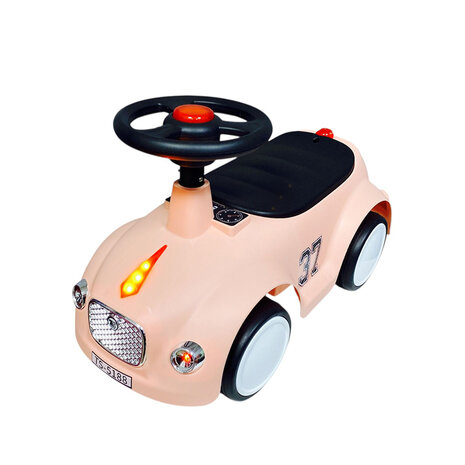 Loopauto met toeter en lichtjes 60 CM - vanaf 12 maanden