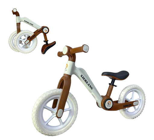 Foldable Bike - Opvouwbare Loopfiets met 1-Knops Systeem - 87CM - Bruin - licht gewicht