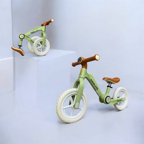 Foldable Bike - Opvouwbare Loopfiets met 1-Knops Systeem - 87CM - Groen - licht gewicht