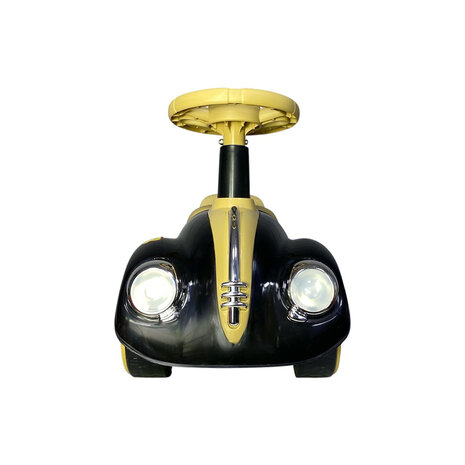 Classic Luxury Retro Car - Loopauto 55CM - Zwart - muziek &amp; lichtjes