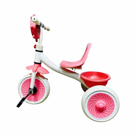 Driewieler kinder fiets - Roze - met pedalen - licht&amp;geluid 63CM