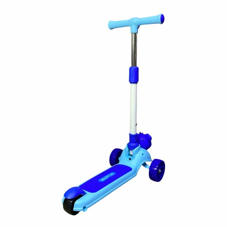 Koala Kinderstep 3 wielen blauw - opvouwbaar - Kantelstep - Met Licht &amp; Muziek
