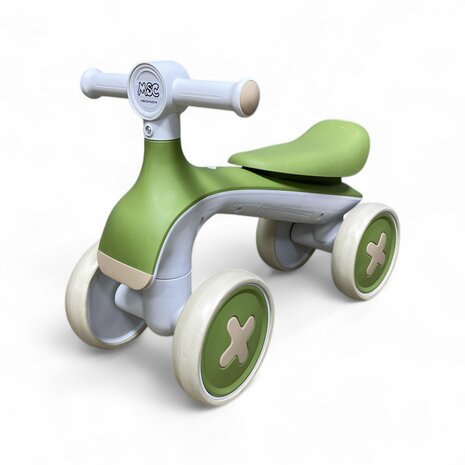 4-Wheel Magic loopfiets - 55CM - donkergroen - Muziek &amp; Lichtjes