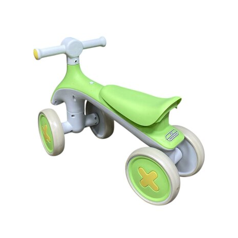 4-Wheel Magic loopfiets - 55CM - licht groen - Muziek &amp; Lichtjes