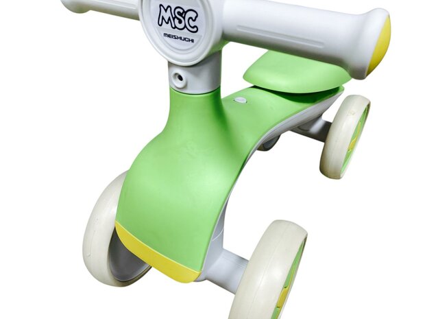 4-Wheel Magic loopfiets - 55CM - licht groen - Muziek &amp; Lichtjes