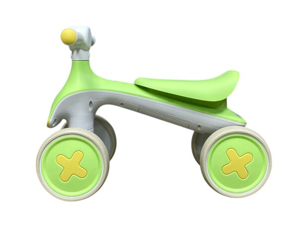 4-Wheel Magic loopfiets - 55CM - licht groen - Muziek &amp; Lichtjes