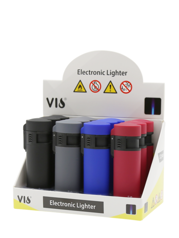 VIO&reg; Turbo Wind Lighters - Pack of 4 - Refillable &amp; Adjustable Jet Flame - Powerful Burners