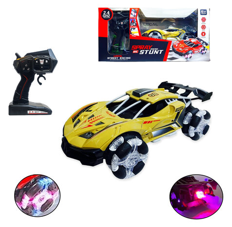Rc Auto met echte rook LED-lichtjes en Geluid 2.4Ghz -1:12 br