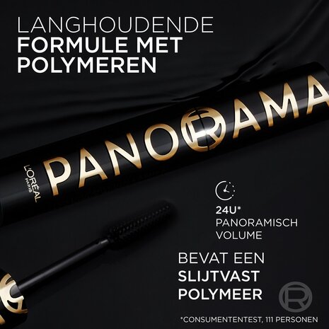 L&#039;Or&eacute;al Paris Panorama All Night Black Mascara - Volume million Lashes