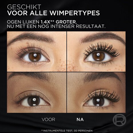 L&#039;Or&eacute;al Paris Panorama All Night Black Mascara - Volume million Lashes