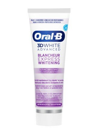 Oral B 3D White Advanced Express Whitening Glossy White 75ml