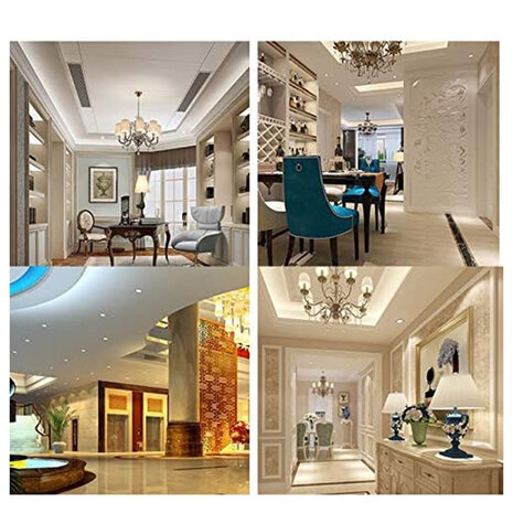 Downlight LED inbouwspots - 7W - 3 kleuren - 3000K, 4000K en 6500K spot 3in1 - 2x Silver design spots