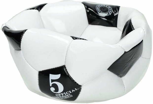 Voetbal glanzend maat 5 - zwart en wit klassiek design