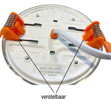 LED inbouwspot - 1200LM - 3in1 - 3 temperaturen - frameless panel light 12W