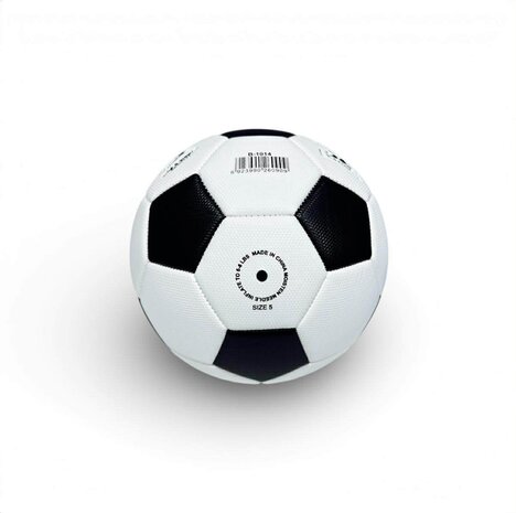 Strandbal  - Bal - Maat 5 - Voetbal Official Size &amp; Weight - Zwart Wit Klassiek - wedstrijdbal 380g 