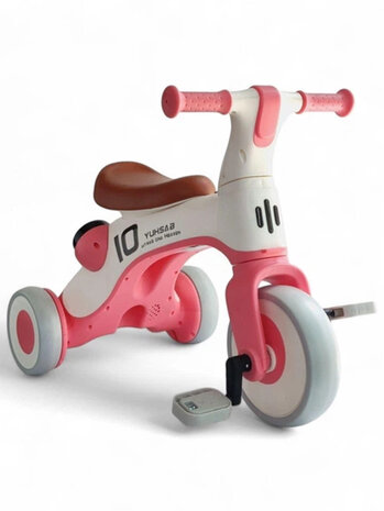 2-in-1 Kinderfiets en Loopfiets (3 wielen) &ndash; comfortabel, stabiel en leerzaam