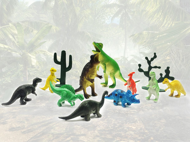 Dino World | Dinosaur toy set 10 pieces