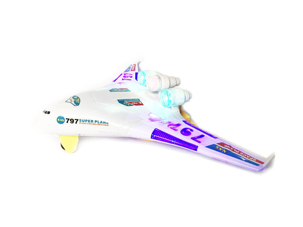 Future plane 797 - airplane with LED lights and sound - Jumbo Airplane 25CM