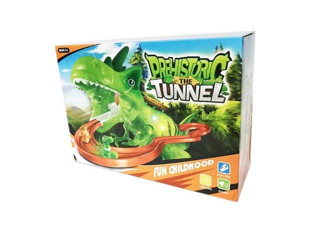 Prehistoric the Tunnel - Dinosaurus glijbaan speelgoed - 30CM