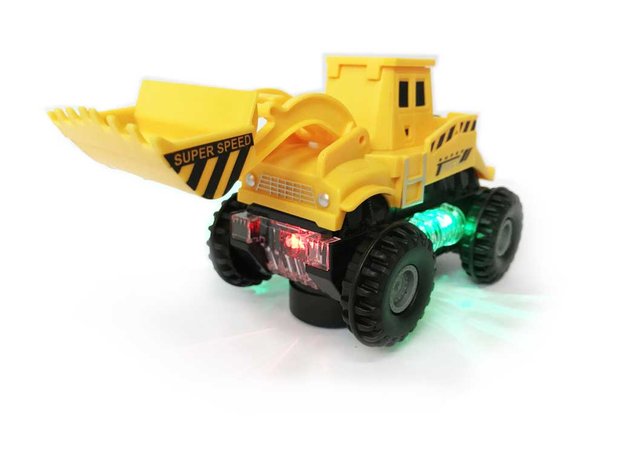 Toy Excavator - LED lights and music - Engineering World Truck