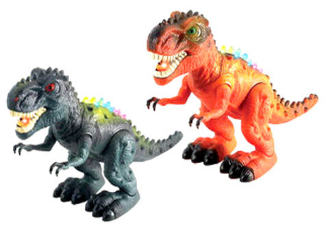 Dinosaurus speelgoed - lopende Tyrannosaurus - met lichtjes en dinosaurus geluid 32 CM