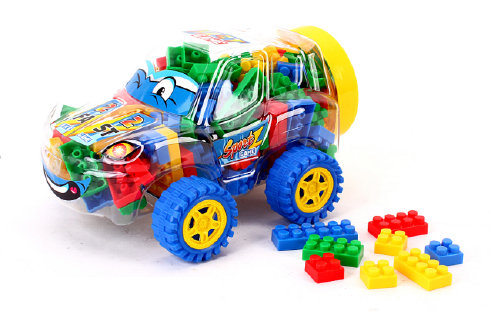 Speelgoed Bouwblokjes Auto Box