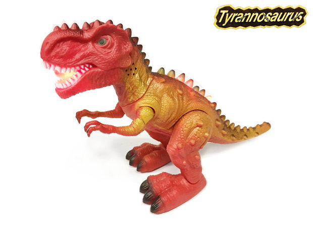 Tyrannosaurus rex - met lichtjes en dinosaurus geluid 32 CM