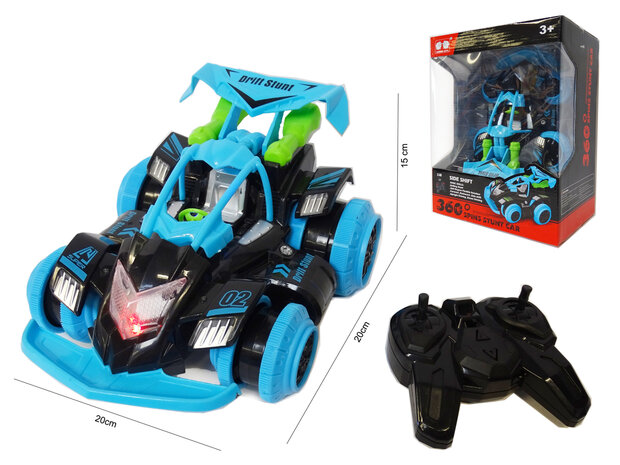 RC Spinning Stunt Car 360 - Radiografisch bestuurbare Stunt Auto - 2.4GHz - Oplaadbaar - 20CM