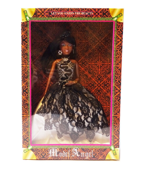 Speelgoed pop met leuke gala jurkje - Bruidsmeisje, gala, cocktail outfit 30CM B