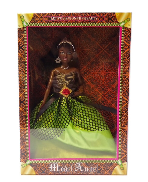 Speelgoed pop met leuke gala jurkje - Bruidsmeisje, gala, cocktail outfit 30CM A