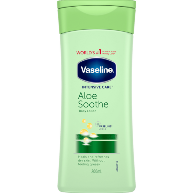 Vaseline Vaseline Alo&euml; Soothe Bodylotion - hydraterende lotion - verzacht en herstelt de droge huid 200ml