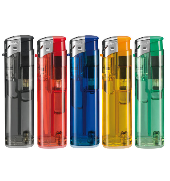 Aanstekers 50 stuks - navulbaar - Doorzichtig - vio Lighter