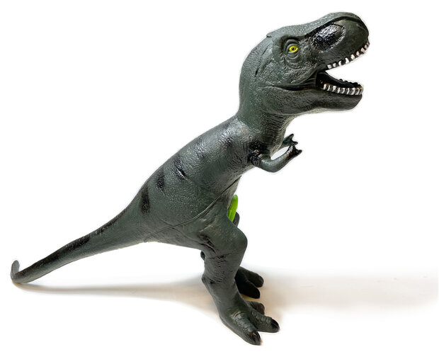 Dinosaurus T-rex&nbsp;Speelgoed 56 Cm - zacht rubber - maakt dino geluiden - Dinoworld&nbsp;