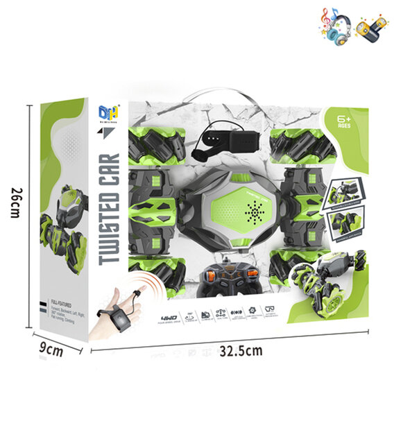 RC Stunt Twisted Car 4WD 2.4GHz - dubbelzijdig transformer auto 