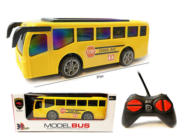 Radiografisch Bestuurbare Bus - 3D Led Licht - RC Tour Bus Speelgoed 