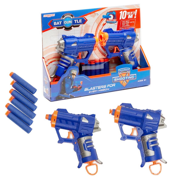  Blasters elite darts - Battle gun set 2 stuks - jolt met 6 dart strike pijlen - speelgoed pistool 