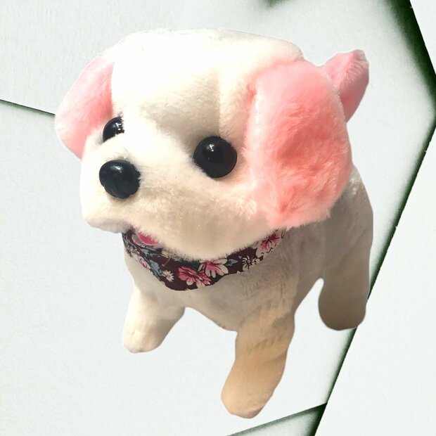Hondje Labrador dat echt kan lopen en blaffen