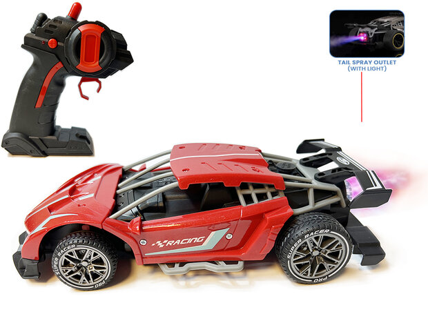 Spray Racing Sport RC Auto 2.4gh. Oplaadbare - bestuurbare auto