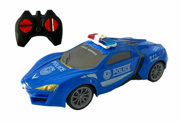 RC Police Car - afstand bestuurbare politieauto - blauw