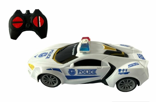 RC Police Car - afstand bestuurbare politieauto - wit