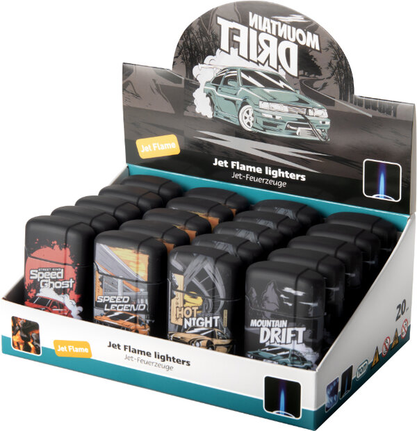 Jetflame - turbo aanstekers  - windproof aansteker - 20 stuks in display
