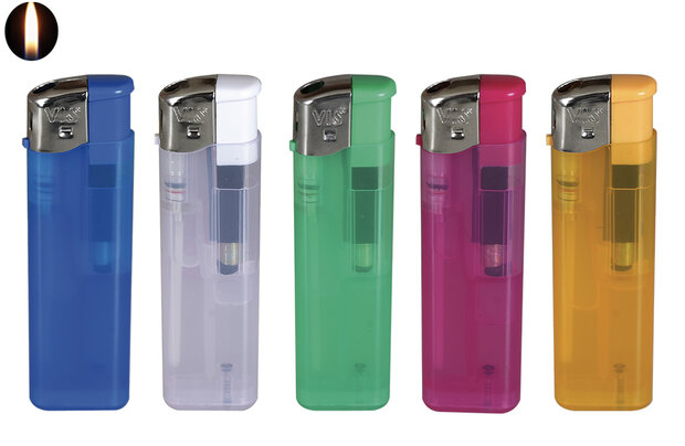 Aanstekers 25 stuks - navulbaar - Doorzichtige Frosty kleur - vio &reg; Aansteker